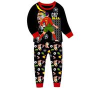 TONGQUD Pigiama per ragazzi Ronaldo No.7 Fan Cotone Homewear Pigiama Set Manica Lunga Casual Pjs Set, Rosso, 6-7 Years