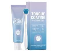 Tongue Gel Cleaner, Adults Mouth Talker Gels with Scraper, 5.35x1.81 Inches Comprehensive & Soothing Repair Formula, Paste Ergonomic Care Kit for Sensitivity, Gum, Teeth, Breath, Daily Travel, Home
