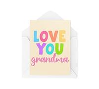 Tongue in Peach Biglietti d'auguri divertenti novità | Love You Grandma | Compleanno Festa della Mamma Nana Grandparent Banter Funny Joke | CBH1284