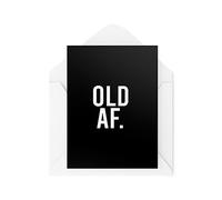 Tongue in Peach Biglietti di compleanno divertenti - Old AF - Biglietti divertenti per familiari e amici - Biglietti di compleanno unici - CBH1722
