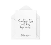 Tongue in Peach Carte di simpatia - Sometimes There Just Aren't Any Words - Thinking of You Card - Carta del lutto - Carta della malattia - Carta Sorry - CBH1539