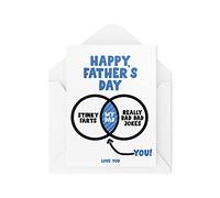 Tongue in Peach Funny Dad Cards - Scherzo a torta - Stinky Farts Really Bad Dad Jokes - Biglietto per la festa del papà - CBH1668