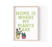 Tongue in Peach Stampa con citazioni divertenti | Stampe per la casa | Home Is Where My Plants | Estetic Wall Art Plant Mum Nature | A4 A3 A5 * Cornice non inclusa* - PBH167