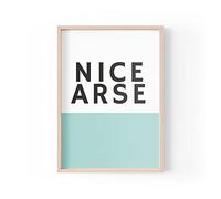 Tongue in Peach Stampa divertente con citazioni | Stampe per la casa | Bel culo | Estetica Wall Art Bagno WC Humour Cheeky | A4 A3 A5 * Cornice non inclusa* - PBH168