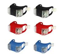 Tonguk Luci per Bici Anteriori e Posteriori, 3 Paia di luci per Bici a LED in Silicone Luci per Bici Luminose Impermeabili Spia Luminosa per Esterno, passeggini, Scooter