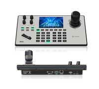 TONGVEO NDI - Controller joystick per videocamera PTZ, schermo LCD da 5 | Controllo 4D e supporto PoE Pelco-D/P e VISCA per servizi sociali, eventi live, streaming e broadcasting
