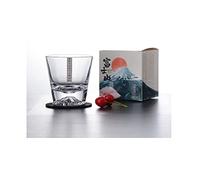 TONGYOU Monte Fuji Bicchieri da acqua trasparenti in stile giapponese, capacità 250 ml, vetro di cristallo, bicchieri da whisky vino birra