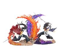 Tongyundacheng 2 pezzi Anime Kokushibo Tsugikuni Yoriichi Action Statua 21 cm Kimetsu No Yaiba Personaggi fatti a mano modello da collezione