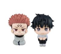 Tongyundacheng 2 pezzi anime Ryomen Sukuna Okkotsu Yuta Look Up Figura modello 10 cm carino da collezione Action Figure in PVC statua auto decorazione per la casa