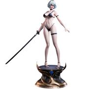 Tongyundacheng 2B Action Figure con Accessori, Anime Game Girl Figure Model, Costume Da Bagno Ver, Yorha 2B Automata Statue, Desktop Ornamento Regalo da collezione, 50 cm