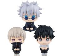 Tongyundacheng 3 pezzi Anime Gojo Satoru Inumaki Toge Okkotsu Yuta Look Up Figura modello 10 cm Carino da collezione Action Figura PVC Statua Auto Decorazione per la casa