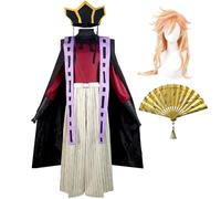 Tongyundacheng Costume cosplay di Douma Akaza Outfit Kimetsu No Yaiba Uniforme Set Carnevale Anime Carnevale Carnevale Costume Cosplay Cosplay
