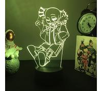 Tongyundacheng Game Undertale Luce Notturna Anime 3D Illusion Lampada 7 Colori Touch Remote Sleep Lampada per Bambini Camera Da Letto Decor Lampada Da Scrivania Creativa Regalo di Compleanno
