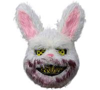 Tongyundacheng Halloween spaventoso coniglietto vampiro lattice coniglio animale testa per Halloween costume festa Cosplay decorazioni puntelli