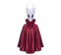 Tongyundacheng Hollow Hornet Cosplay Costume Hollow Silksong Red Mantello con maschera Halloween Costume Party Performance Puntelli