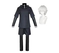 Tongyundacheng Ken Kaneki, costume completo per cosplay, uniforme da combattimento con personaggi anime, maschera di Ken Kaneki, per carnevale, Halloween, travestimento da uomo