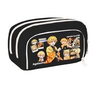 Tongyundacheng Kimetsu No Yaiba Astuccio Kamado Tanjiro/Tomioka Giyuu Astuccio per penne con stampa anime, per ragazzi e ragazze, per la scuola, idea regalo per la scuola, Tipo 28, 21x5x12cm, Astuccio