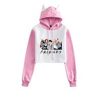 Tongyundacheng My Hero Academia Friends, felpa con cappuccio a maniche lunghe con orecchie di gatto, felpa con cappuccio per donne e ragazze, Tipo 2, XS