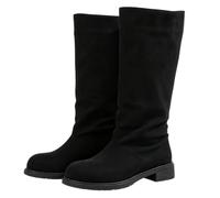 Tongyusm donna ginocchio stivali alti punta rotonda elastica moda camomile elastico autunno inverno stivali alti per il matrimonio compleanno festa data abito