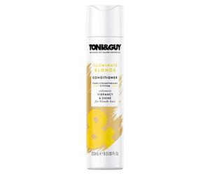 Toni & Guy Illuminate Blonde Conditioner per migliorare la lucentezza per capelli colorati, riflessi e biondi naturali, 250 ml