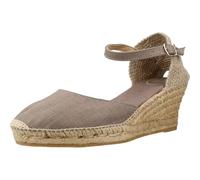 Toni Pons Espadrillas da Donna in Lino - CALDES - Taupe, 39 EU