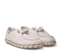 TONI PONS Demi-FP - Scarpa da casa da donna in feltro con lacci, ecru, 38 EU