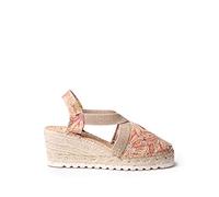 Toni Pons Espadrilla da Donna in Sughero - Terra - Multicolore, 39 EU