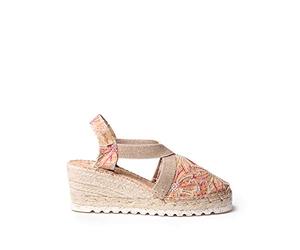 Toni Pons Espadrilla da Donna in Sughero - Terra - Multicolore, 39 EU
