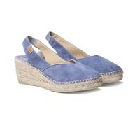 Espadrillas con Zeppa da Donna in camoscio - Betty-A - Indigo, 37 EU