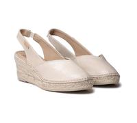 TONI PONS Termale - Espadrillas da Donna in Pelle con zeppa per una calzata più ampia, Ghiaccio, 37 EU