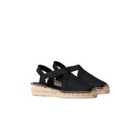 Toni Pons Espadrillas da Donna in Cotone - Verona - Nero, 41 EU
