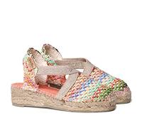Toni Pons Espadrillas da Bambino in Rafia Multicoloree - Edita - Multicolore, 27 EU