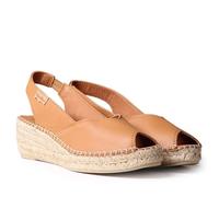 Toni Pons Espadrillas da Donna con Zeppa in Pelle - BERNIA-P - Cuero, 39 EU