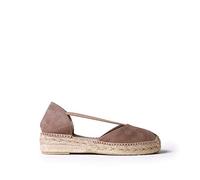 Toni Pons Espadrillas da Donna in camoscio - ERLA - Taupe, 35 EU
