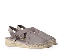 Toni Pons Espadrillas da Donna in Cotone - Verona - Taupe, 38 EU