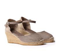 Toni Pons Espadrillas da Donna in Lino - CALDES - Taupe, 37 EU
