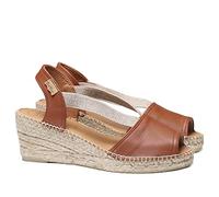 Toni Pons Espadrillas da Donna in Pelle - TEIDE-P - Nougat, 39 EU