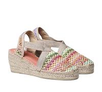 Toni Pons Espadrillas da Donna in Rafia - Terra - Multicolore, 38 EU