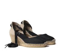 Toni Pons Espadrillas da Donna in Tessuto di Cotone - CALONGE - Nero, 40 EU