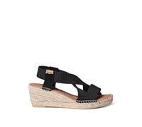 Toni Pons Tura-tr Esparto Wedge Sandals Nero EU 40 Donna