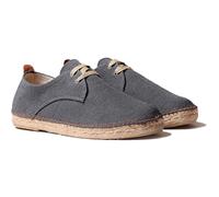 Toni Pons Espadrillas Stringate da Uomo in Tessuto di Cotone - Dixon - Nero, 47 EU