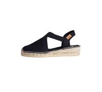Toni Pons Espadrillas da Donna in Cotone - Verona - Nero, 41 EU
