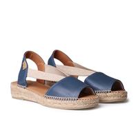 Toni Pons ETNA - Espadrillas da Donna in Toni Solidi in Pelle., Blu, 39 EU