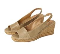 Toni Pons Fiore, Sandalo Espadrillas con Zeppa Donna, Plati/Oro Tenue, 38.5 EU