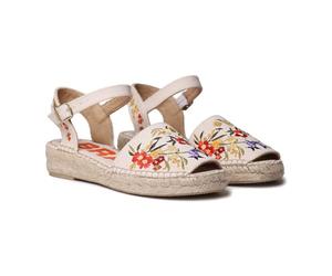 TONI PONS Gilda-EJ - Scarpa sportiva bassa da donna in cotone riciclato e ricamo, Dalia, 41 EU