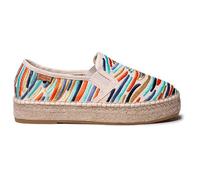 TONI PONS Pola Espadrillas Chiusa in cotone Ricamo Multicolore, multicolore, 41 EU