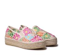 TONI PONS Pola - Espadrillas chiuse in cotone, ricamate, multicolore, Mosaico, 38 EU