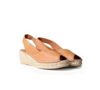 Toni Pons Espadrillas da Donna con Zeppa in Pelle - BERNIA-P - Cuero, 38 EU