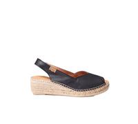 Toni Pons Espadrillas da Donna con Zeppa in Pelle - BERNIA-P - Nero, 38 EU