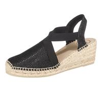 Toni Pons Espadrillas da Donna in Tessuto di Cotone - Triton - Nero, 41 EU